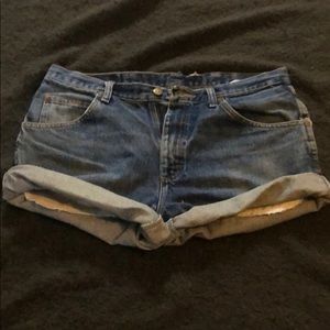 Wrangler cut offs.